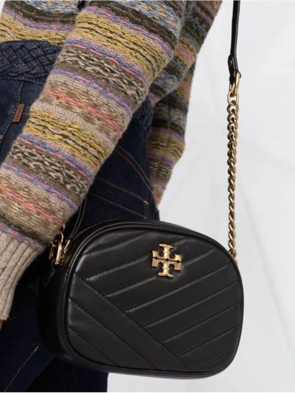 Tory Burch compact quilted